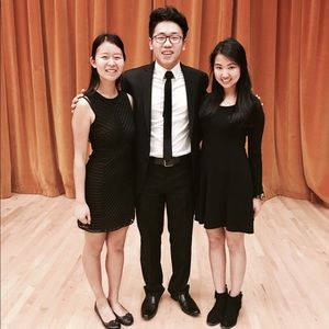 Black forever 21 dress with strappy back size S